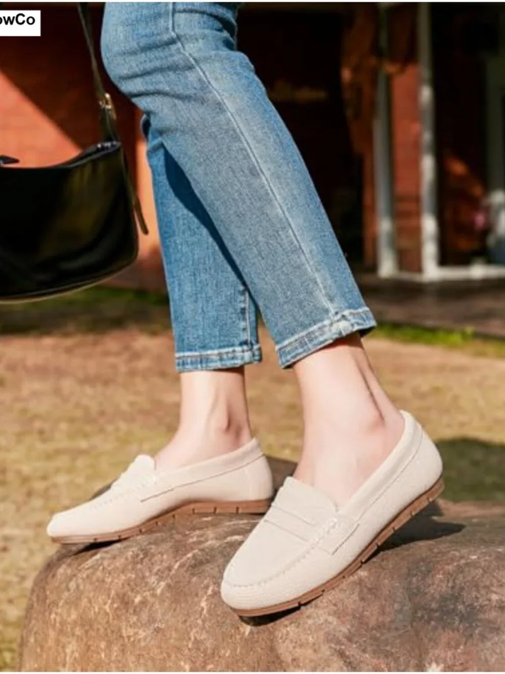 Women's Slip-On Knit Loafers Lightweight Breathable Comfort Walking Shoes